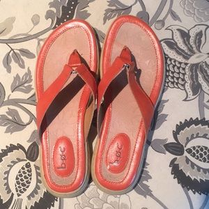 Orange  Born flip flops